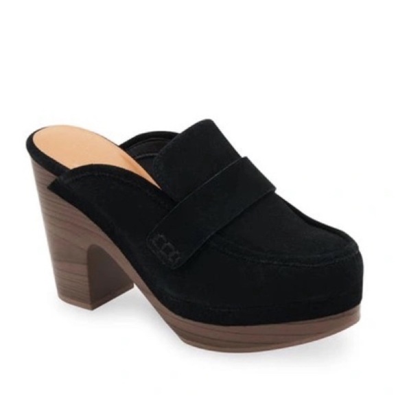 Splendid Shoes - Splendid Vina Black Suede Clogs